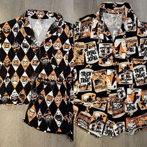 Way To Celebrate Witch Women's HALLOWEEN Shorty Pajamas Set Lot Of 2 (XS)